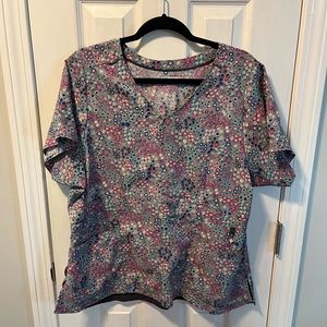 Vera Bradley Floral Scrub Top